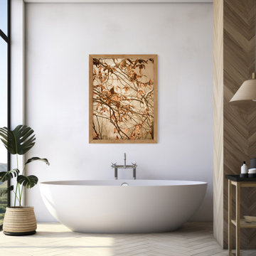 Aged Winter Leaves Botanical Wall Art