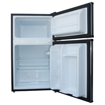 3.1 Cu.Ft. Double Door Refrigerator With Energy Star, Stainless Steel