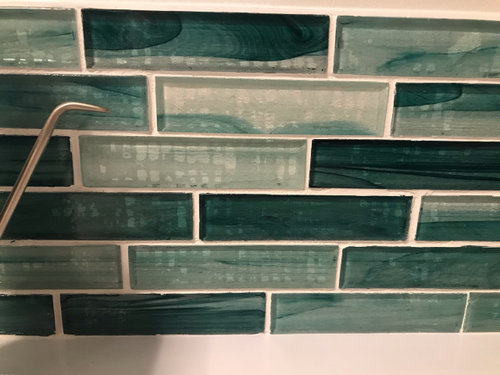Installing glass wall tile
