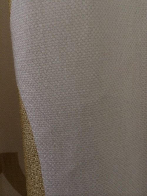 Remove the wrinkles from linen drapes