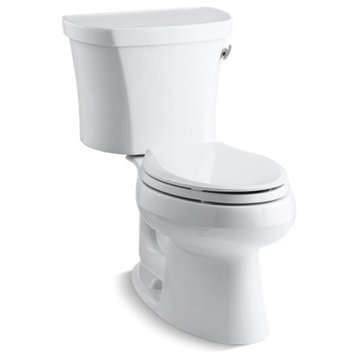 Kohler Wellworth 2-Piece Elongated 1.28 GPF Toilet With Right-Hand Lever, White