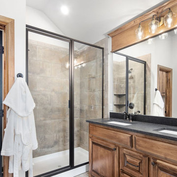 Pine Wood Details For This Bathroom Remodel in Los Angeles CA
