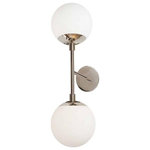 Dainolite - Dainolite DAY-232W-PC Dayana, 2-Light Wall Sconce - DAY-232W-PC2 Light Halogen Aged Brass Wall Sconce w/ White GlDayana 2 Light Wall  Polished Chrome WhitUL: Suitable for damp locations Energy Star Qualified: n/a ADA Certified: n/a  *Number of Lights: 2-*Wattage:40w G9 bulb(s) *Bulb Included:No *Bulb Type:G9 *Finish Type:Polished Chrome