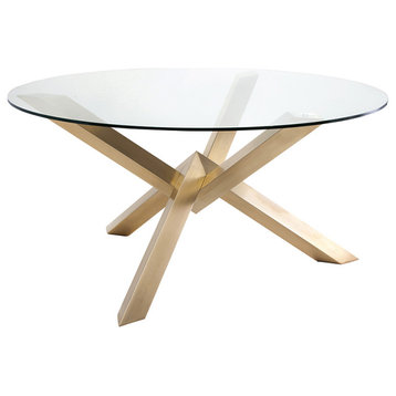Costa Dining Table, Gold, 72"