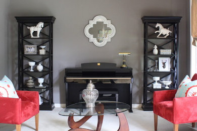 Example of a minimalist living room design in DC Metro