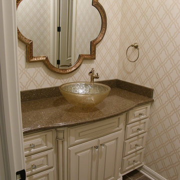 Paint Vanity with Vessel Sink