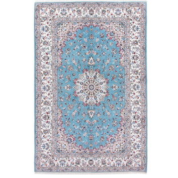 Persian Rug Yazd 9'10"x6'6" Hand Knotted