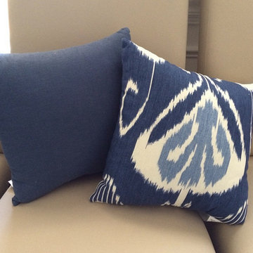 BabyGizmo Custom Bali Throw Pillows; Draperies