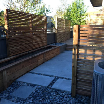 Intimate Side yard w/ screening