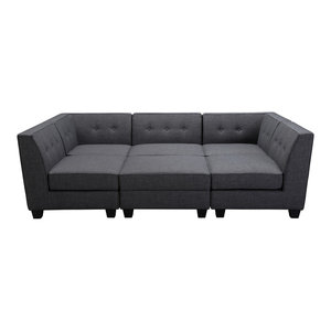 Cloud Modular Sectional And Ottoman 6 Piece Set