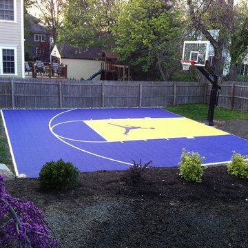 Saul S's Pro Dunk Platinum Basketball System on a 30x30 in Teaneck, NJ