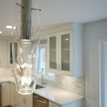 Contemporary kitchen and half bath