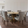 Redondo 60" Round Dining Table, Distressed Natural Finish