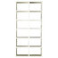 Torero Slim White Gloss Bookcase