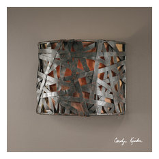 Uttermost Alita 1-Light Wall Sconce, Black