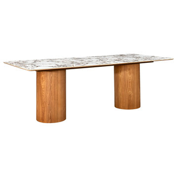Tamara Marble Ceramic Rectangular Dining Table