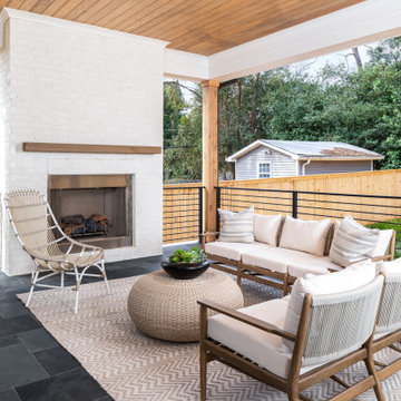 Outdoor Living at 409 Bertonley by Pike Properties - Charlotte Custom Home Build