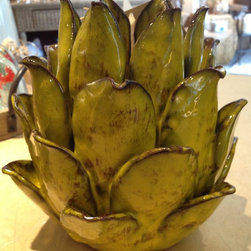 Green Flower Votive Holder - Products