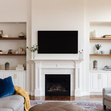 Living Room Built- ins and Mantle Upgrade