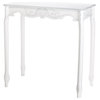 White Scalloped Hall Table