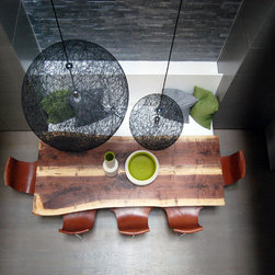 Atrium House - Designer's Eye Aerial View - Dining Tables