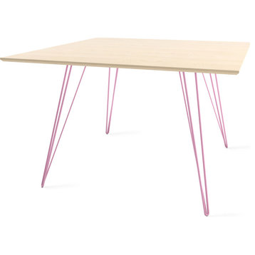 Williams  Rectangle Dining Table - Pink, Large, Maple