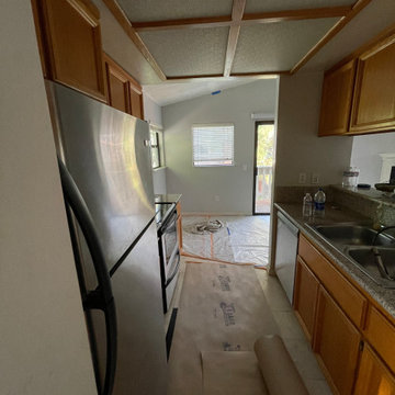 Condo Facelift, paint, smooth ceiling, can lights