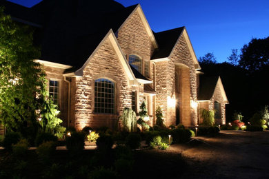 Inspiration for an eclectic exterior home remodel