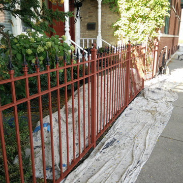 Wicker Park fence painting