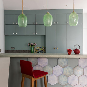 Une cuisine aux tons doux