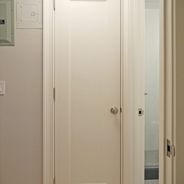 Hall in Contemporary West Village Apartment Renovation