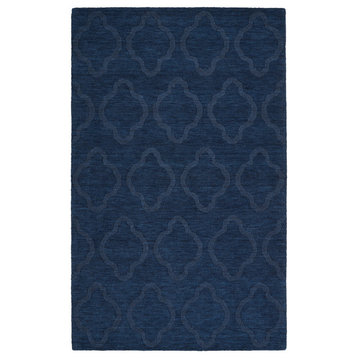 Kaleen Hand-Tufted Imprints Modern Wool Rug, Navy, 2'x3'