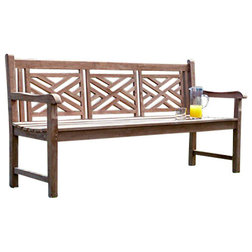 Asian Outdoor Benches by Master Garden Products