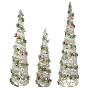 Dept 56 Village Holiday Tinsel Trims Angel Bell Candy Canes 22 pcs 52712  NEW