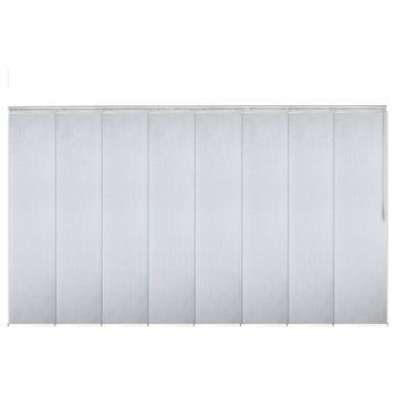 Dappled Iron 8-Panel Track Extendable Vertical Blinds 130-175"W