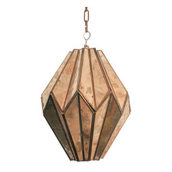 Tin And Glass Lamps - Pendant Lighting