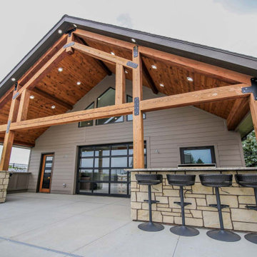 Post and Beam Pool Pavilion