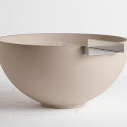 Solus Decor Scupper Water Feature in Linen - Outdoor Fountains And Ponds