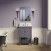 Beverly 24" Bathroom Vanity, Marine Gray, 24", Carrara Marble