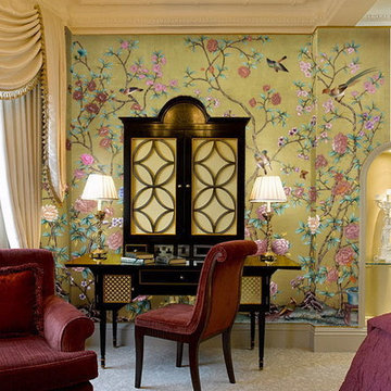 Hand painted wallpaper showroom