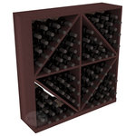 Wine Racks America - Solid Diamond Storage Bin, Redwood, Walnut - This solid wooden wine cube is a perfect alternative to column-style racking kits. Holding 8 cases of wine bottles, you can double your storage capacity with back-to-back units without requiring more access area. This rack is built to last. That is guaranteed.