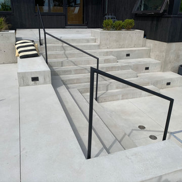 Concrete patio and outdoor space