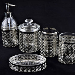 Angus Glass Bathroom Accessory Sets - Products