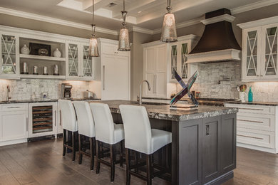 Inspiration for a transitional kitchen remodel in Miami