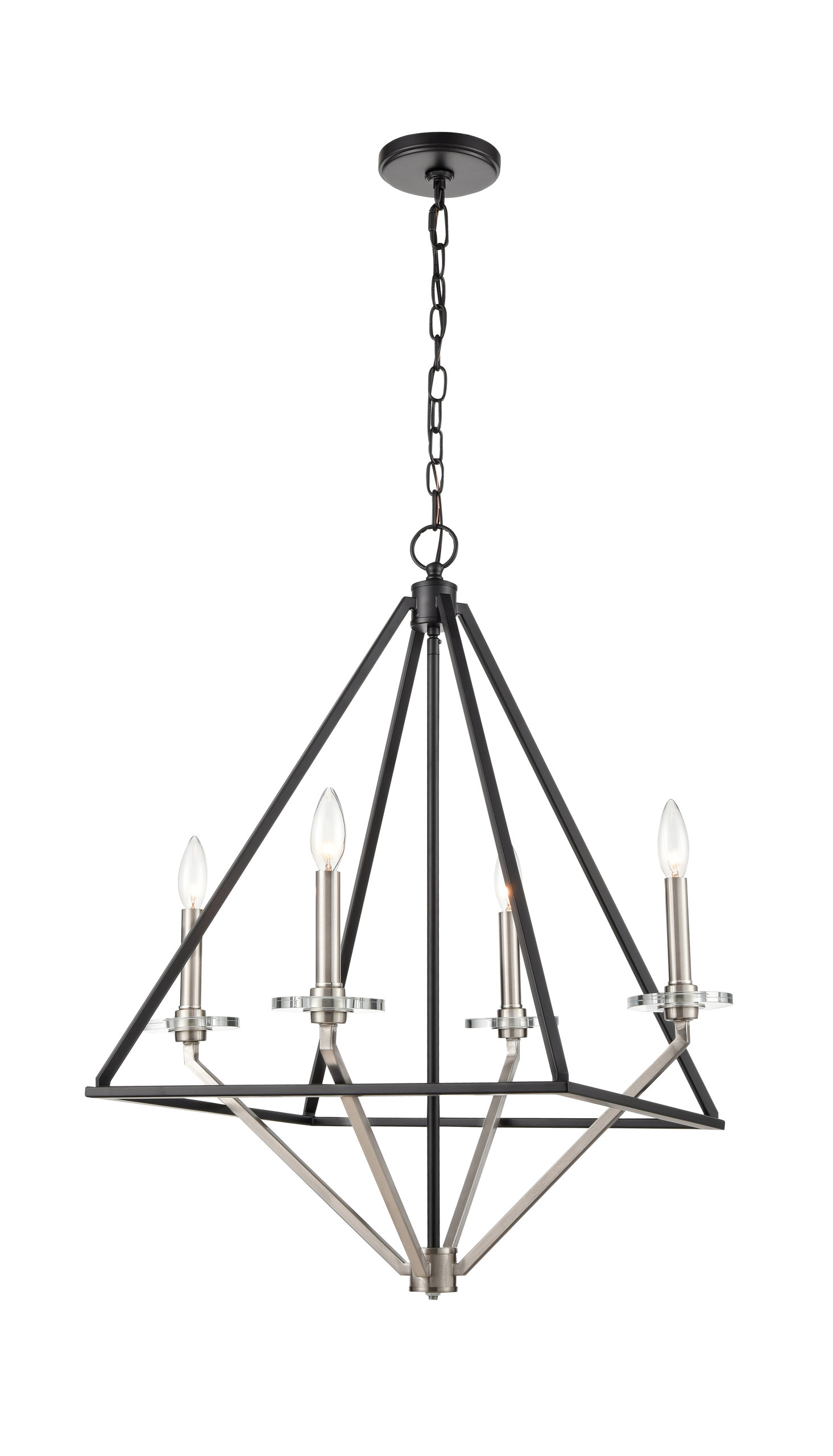 Innovations 331-4CR-BBG 4-Light Chandelier - Transitional - Chandeliers ...