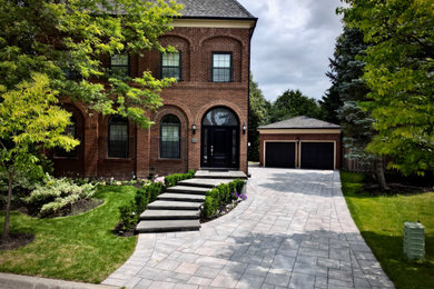 Richmond Hill Custom Large Format Steps and Driveway