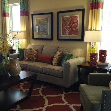 Interior Design - Canyon Lakes (Green, Orange, Gold)
