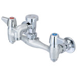 Central Brass - Central Brass Two Handle Wallmount Service Sink Faucet - Central Brass has been the go-to resource for plumbers for more than 100 years. It's a distinction we've earned by delivering the highest quality faucets and fixtures, and standing behind every product we sell. Central Brass designs offer today's most in-demand features -- like our industrial pre-rinse faucet -- without sacrificing performance.