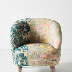 Rug-Printed Accent Chair - Armchairs And Accent Chairs