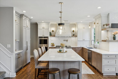 Example of a transitional kitchen design in Philadelphia